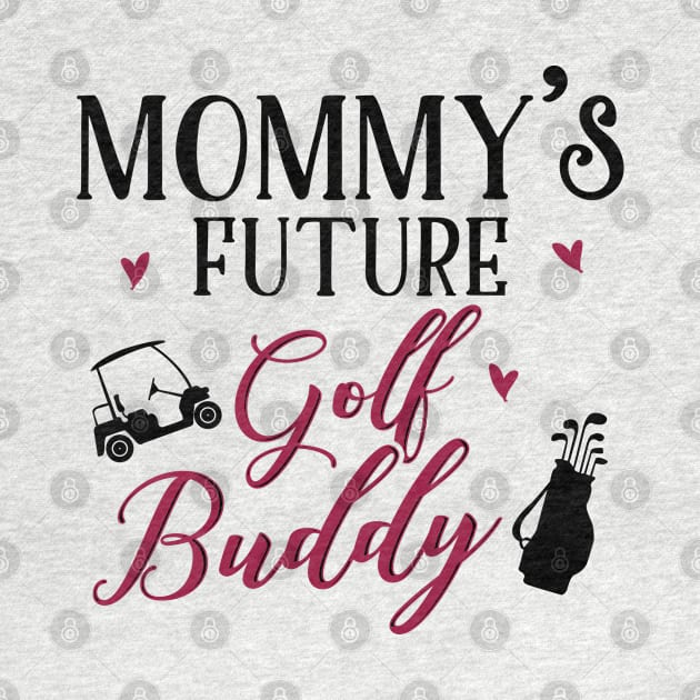 Golf Mom and Baby Matching T-shirts Gift by KsuAnn